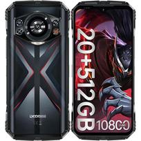 DOOGEE S118 Mobilieji telefonai Android 14, 20GB RAM + 512GB ROM Išmanusis telefonas Helio G99, 10800 mAh(33W greitas įkrovimas) , 6,58” FHD+ 120Hz, 50MP+12MP Naktinis matymas raudona