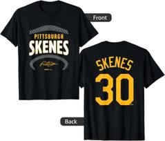 (Front & Back ) Paul Skenes Pittsburgh Name & Number MLBPA 100% Cotton T-shirt Mens Tees Top 3XL