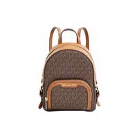 Michael Kors Jaycee odinė kuprinė su logotipo spaudiniu Moteriška kuprinė Auksinė ruda 35T2G8TB1B-BROWN Basic Set (Bag+Dust Bag)