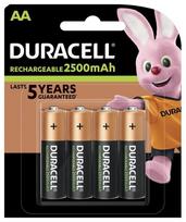 Duracell Rechargeable Accu Stay Charged 2500mAh HR6 AA (LR6), 4 vnt.