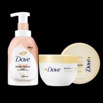 Dove White Peach Shower Foam & Body Lotion Set