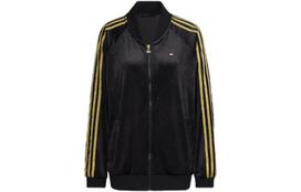 Adidas Originals Striukės Moteriškos Juoda Beisbolo Apykaklė Vidutinė Kita H18020 32