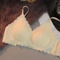 Women's Bra Cloud Bubble Underwear Small Chest Gathered No Underwire Bra Thin Style Lace Bra 38/85 ABC balta