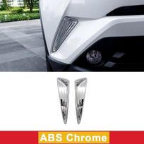 ABS automobilio priekinio buferio apsaugos kampinės juostelės dangtelio apdailos lipdukai, skirti Toyota C-HR CHR C HR 2016 2017 2018 automobilio stiliui ABS Chrome