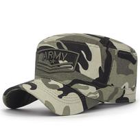 Pavasario rudens medvilninės karinės kepuraitės vyriškos lauko plokščios kepuraitės kamufliažinės siuvinėtos kepuraitės Trucker Snapback beisbolo kepuraitės armijos skydeliai 55-60cm kamufliažas