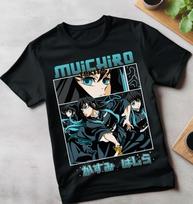 Muichiro Tokito T-shirt Kimetsu no Yaiba Demon Slayer Anime Black Shirt All Size 4XL