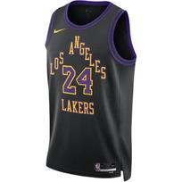 Nike NBA 25-26 City Edition Kobe Los Angeles Lakers Kobe 24 Home Crew Neck Pullover American Basketball Jersey Men jersey DX8536-010 L