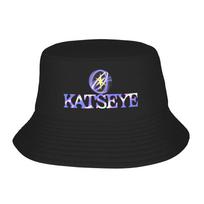 Katseye Logo Bucket Hat For Unisex  Fisherman Hats Fashion Beach Travel Caps Portable Hawaii Graphic Sun One Size