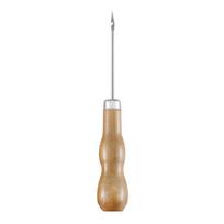 Wooden Handle Shoes Repairing Awl Leather Shoe Sewing Cobbler Tool DIY Craft Repair Hand Stitcher Straight Curved Hook