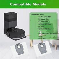 ABUL-10Pcs Dust Bag For Roborock S8+,S8 Pro Ultra,S7 Maxv Ultra,Q5 + Pro/Pro+,Q7+ Q7 Max/Max+/Q8 Max + Robot Vacuum Cleaner šviesiai žalios spalvos