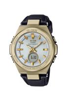 CASIO Baby-G G-MS MSG-W200RL-1AJF Women's Watch, Genuine Black Leather Band, Tough Solar Radio-Controlled, Luxury Metal Case Sports Elegant Wristwatch juoda