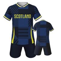 Scotland Soccer Jersey Football Kit Youth Team Uniform Quick-Drying Sportswear XS