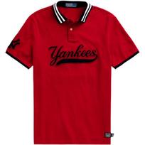 Polo Ralph Lauren Color Block Striped Letter Logo Pullover Short Sleeve Polo Shirt Unisex Polo Shirts Red MNPOKNI1N820622-620 M