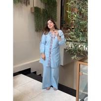 Women Designer Kurta Pant Cord Set Indian Party Wear Cotton Top Tunic Kurti VSO-1740 c M-38