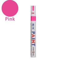 12 Color White Waterproof Rubber Permanent Paint Marker Pen Car Tyre Tread Environmental Tire Painting Highlighter Pen rožinė