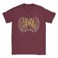 Visų sezonų vyriški moteriški Rock Rival Sons metalo grupės marškinėliai apranga muzika grynos medvilnės viršutiniai drabužiai marškinėliai naujoviški marškinėliai S juoda