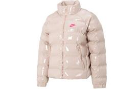 Nike Sports Life Kolekcijos Pūkinė Striukė Moteriška Rožinė FQ3575-601 S gray