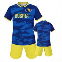 Bosnijos futbolo marškinėliai Futbolo apranga Jaunimo komandos treniruočių komplektas XS