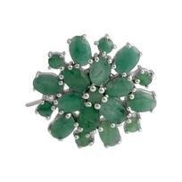 Sidabrinė sagė su natūraliu smaragdu 6.263ct (2140948) smaragdas