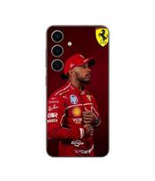 Coque - Maniacase - Samsung Galaxy S25 Plus - Silicone - Noir - Motif Ferrari juoda
