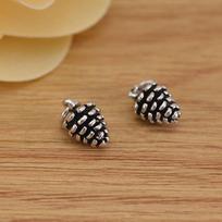 925 Sterling Silver Earring DIY Jewelry Accessories Small Red Pendant Base Charms for Woman Jewelry Bracelets Accessories
