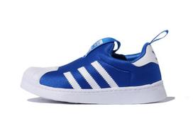 Adidas Originals Superstar Collection 360 C Low top Skateboard Shoes Blue White Children Aged 3 7 Years Old EF6632 33