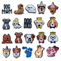 20 vnt. mielų šunų serijos PVC batų žavesio dekoracijos 20pcs