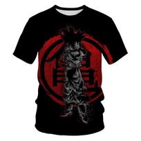 Dragon Ball Goku Cosplay T Shirts  Super Saiyan Boys Kids Clothes Short Sleeve T-shirt White Black Orange Breathable Jersey S