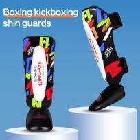 Gingpai 3-11Y Kids Ankle Support Leg Leggings Boxing Shin Guards Mma Muay Thai Kickboxing Legs Protector Training Equipment S