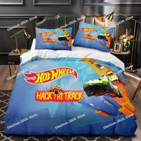 Monster Truck Hot Wheel Patalynės Komplektas Spausdintas Patalynės Rinkinys Su Pagalvės Užvalkalu Antklodės Užvalkalas Minkštas Viengulis Dvigulis Karalienės Super King Dydis EU Single(135*200cm)3pcs