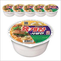 Nongshim Yukgaejang dubenėlio makaronai (Aštri jautienos sriuba) 86g x 6 puodeliai (1 ryšelis) 86g x 6Cups