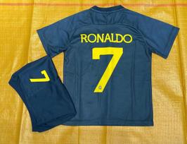Rijado nacionalinės komandos vaikų marškinėliai 22-23: Ronaldo #7 Namų ir išvykos Size 22/130
