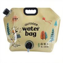 8L Folding Water Bag Reusable Collapsible Water Container Durable Car Mounted Water Tank  Outdoor Green Style A