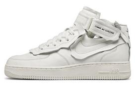 Nike X Comme Des Garcons Air Force 1 Mid  Triple White  DC3601-100 38.5