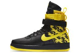 Nike Sf Air Force 1 High Black Dynamic Yellow AR1955-001 40.5