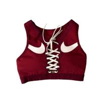 Nike Dri-FIT Swoosh Air Force 1 Medium Support Sports Bra Women Underwear Burgundy DD1433-677 L