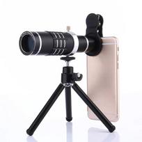 Universalus mobiliojo telefono kameros monoklis, didelės galios, didelės raiškos, profesionalus teleskopas 30 000 metrų, mažo apšvietimo naktinio matymo teleskopas 13.5*3.5cm juoda