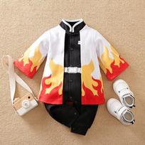 Demon Slayer Cosplay Kostiumas Kūdikių Drabužiai Vaikams Animacinių filmų Anime Romper berniukui Mergaitei Chrismats Halloween Baby Cosplay Colthes Kūdikių Kūdikių Kombinezonai 90