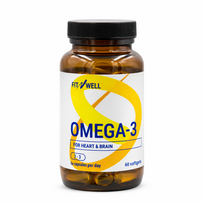 FITNWELL Omega-3, 60 kapsulių