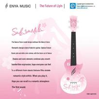ENYA 23 colių Hatsune Miku Ukulele pradedantiesiems ir visoms amžiaus grupėms