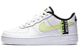 Nike Air Force 1 Low Worldwide White Barely Volt GS CN8536-100 36