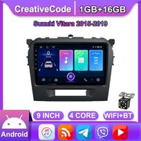 9 colių Android automobilio radijas Carplay skirtas Vitara 2015-2019 Multimedijos vaizdo grotuvas GPS navigacija WIFI 2+32GB 1+16GB