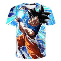 Summe marškinėliai 3d Goku Vegeta Printing Harajuku Fashion trumpomis rankovėmis laisvalaikio viršus XS