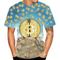 Newest BTC Bitcoin 3D Print T-shirt Men/Women Funny Short Sleeved Tees Cool Summer Men Women Kids T Shirt Pullover Tops 100-6XL S