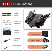 Naujas R2S Dronas Žaislas Kliūčių Vengimas Dviguba Kamera Mini Wifi Nuotolinio Valdymo Lėktuvas Oro Fotografijos Lėktuvas Kvadrokopteris Vaikų Dovana 4K 1B