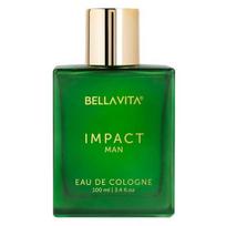 Bella Vita Luxury IMPACT MAN Eau De Cologne Perfume with Mandarin Orange, Patchouli, Cedar | Long Lasting EDC Fragrance Scent for Men 100Ml green