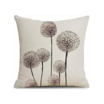Paprasta moderni žalių lapų tropinių augalų serijos lino užvalkalas pagalvei Šiaurietiško mažo gaivaus stiliaus užvalkalas pagalvei 45 * 45CM (excluding pillow core) beige