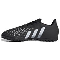 Adidas Predator Freak .4 Round Toe Lace-Up TF (Rubber Studs) Non-Slip Soccer Shoes Men Soccer Shoes Black White FY1046 44⅔