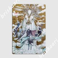 Yoshitaka Amano Final Fantasy Metal Sign Wall Cave Customize Cinema Painting Décor Tin Sign Posters 20x30cm