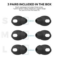 3 poros silikoninių apsauginių dėklų AirPods 3 itin plonoms ausinėms, pakeičiamos apsauginės dangteliai, ausų antgaliai, ausinių priedai